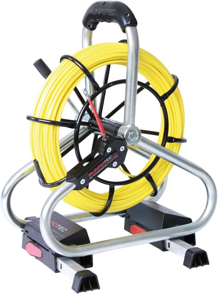 GF4.5 Fibreglass Rod Diameter 4.5 mm, Professional Set, RTG Thread Diameter 6 mm, Cable Retraction Tool, Length: 80 m