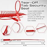 Nadia's Little Treasures TabLock UK Seals 500 Tamper Evident Pull Through Tear view 3