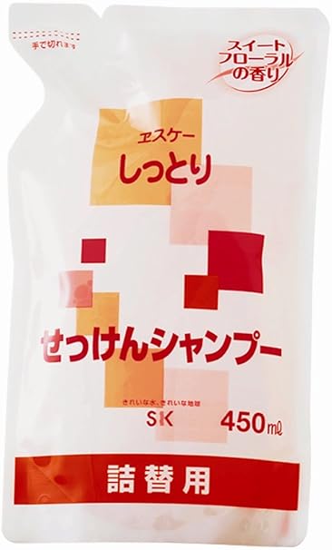Amazon しっとりせっけんシャンプー 詰替 450ml ヱスケー石鹸 シャンプー 通販