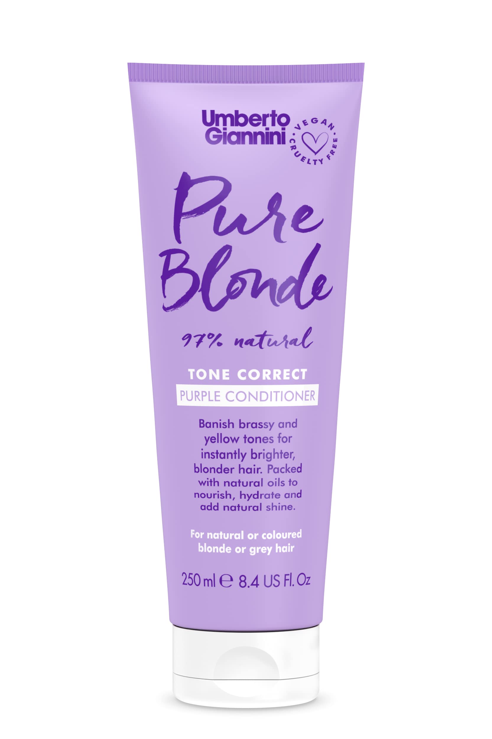 Umberto Giannini Flowerology Violet + Chamomile Flower Blonde Colour Tone Conditioner Vegan Cruelty Free