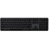 Satechi Slim EX3 Wireless Keyboard, Bluetooth &amp; 2.4 GHz, Space Black | Full-size with numpad, instant OS key remap, rechargeable battery, for macOS, Windows, Android