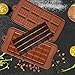 4 Pack Silicone Chocolate Molds, SENHAI 2 Types of Break Apart Non-Stick Candy Protein and Energy Bar Mold Baking Tray
