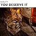 Taylor'd Milestones 10 oz Scotch Glasses, Whiskey Glass Set Includes 2 Diamond Etched Old Fashioned Tumblers