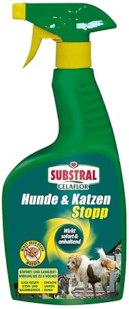 Substral Celaflor Hunde & Katzen Stopp, Anti Hund, Marder und Katze Spray zur Abwehr, Abschreckung und Vertreibung, für einen