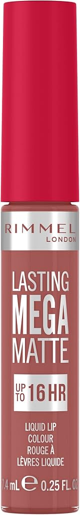 Rimmel Lasting Mega Matte Liquid Lipstick Pink Blink 7.4ml 200 Vegan view 2