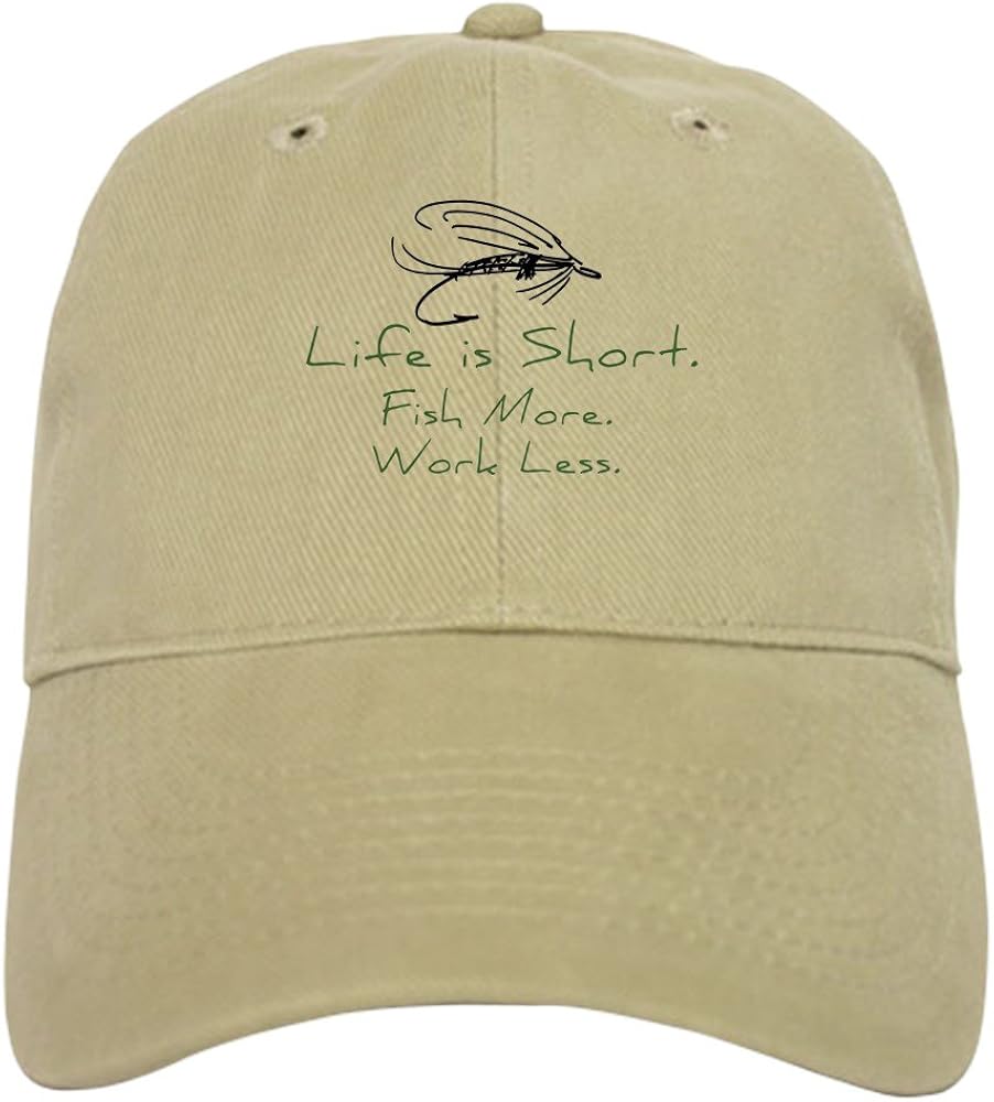 CafePress Fly Fishing Cap Baseball Cap with Adjustable Closure, Unique Printed