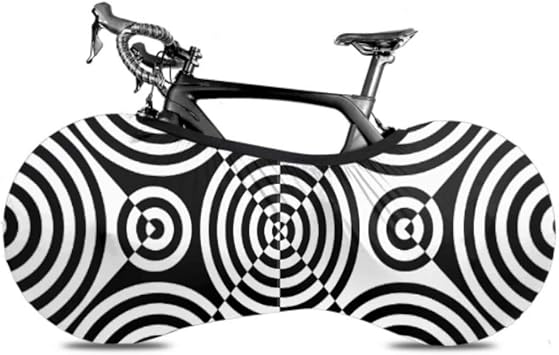 Cubierta de la rueda de bicicleta Patrón de rayas circulares Bolsa de