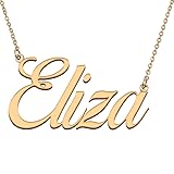 HUAN XUN Customized Custom Simple Any Name Necklace