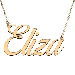 HUAN XUN Customized Custom Simple Any Name Necklace
