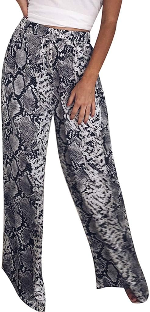 PASATO Women High Waist Leopard Print 