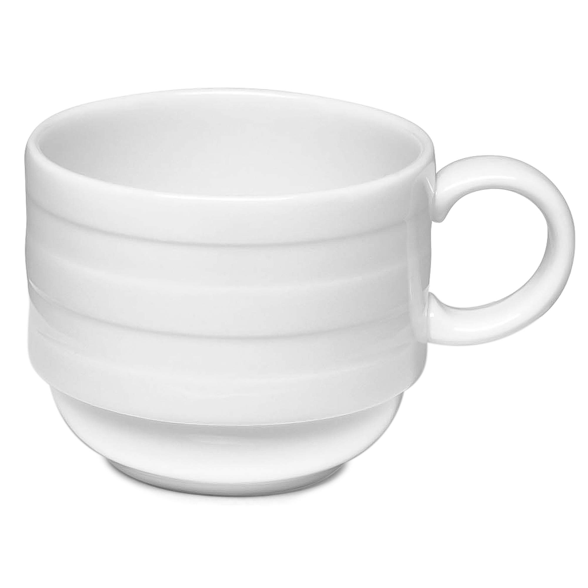 Elia Essence Bone China Espresso Cup Stackable 10cl (Pack of 6)