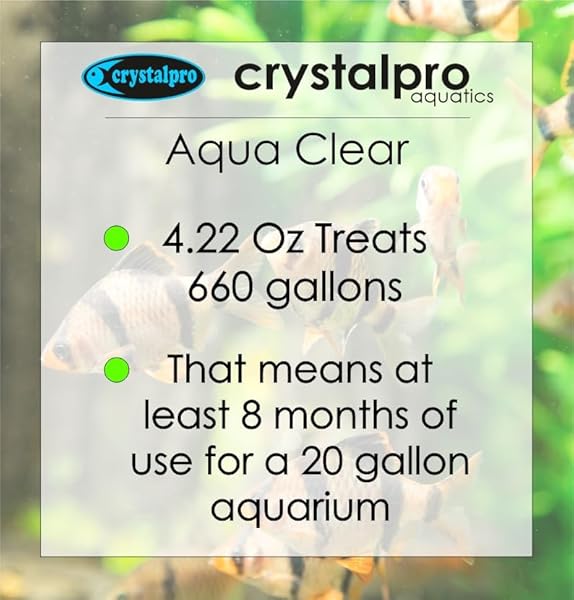 AQUA CLEAR 4.2 OZ – FRESHWATER AQUARIUM WATER CLARIFIER – TREATS 660 GALLONS – USE WITH FILTER