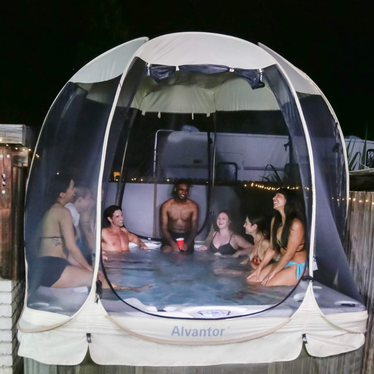 Alvantor Screen House Room Outdoor Camping Tent Canopy Gazebos 4-15 Person for Patios, Instant Pop Up Tent, Not Waterproof: Sports & Outdoors