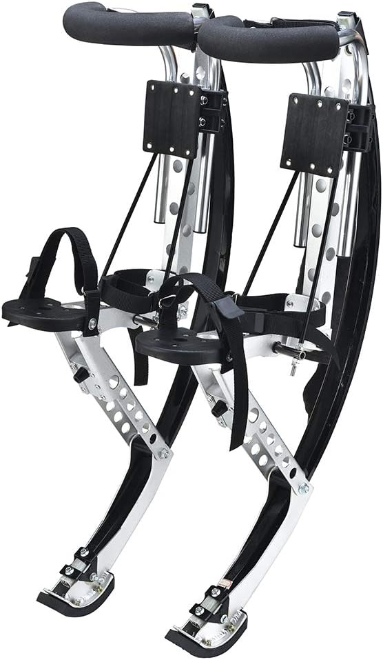 Men Women for Flips Adult Jumping Stilts Bouncing Shoes, Tricks, Exercise, Fitness, Cardio Shoe,Black,50~70kg