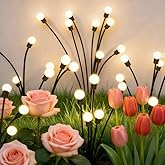 Wanderroot Solar Garden Lights(2-Pack,16 LED),Solar Light Outdoor Waterproof,Solar Swaying Lights,Firefly for Patio Pathway Decoration in Courtyard,Big Bulb,Unique Gifts for Women, Gifts for Grandma