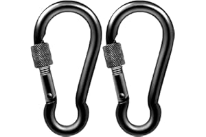 PROND Locking Carabiners, Heavy Duty Carabiner, 316 Stainless Steel Screw Lock Carabiner Hooks