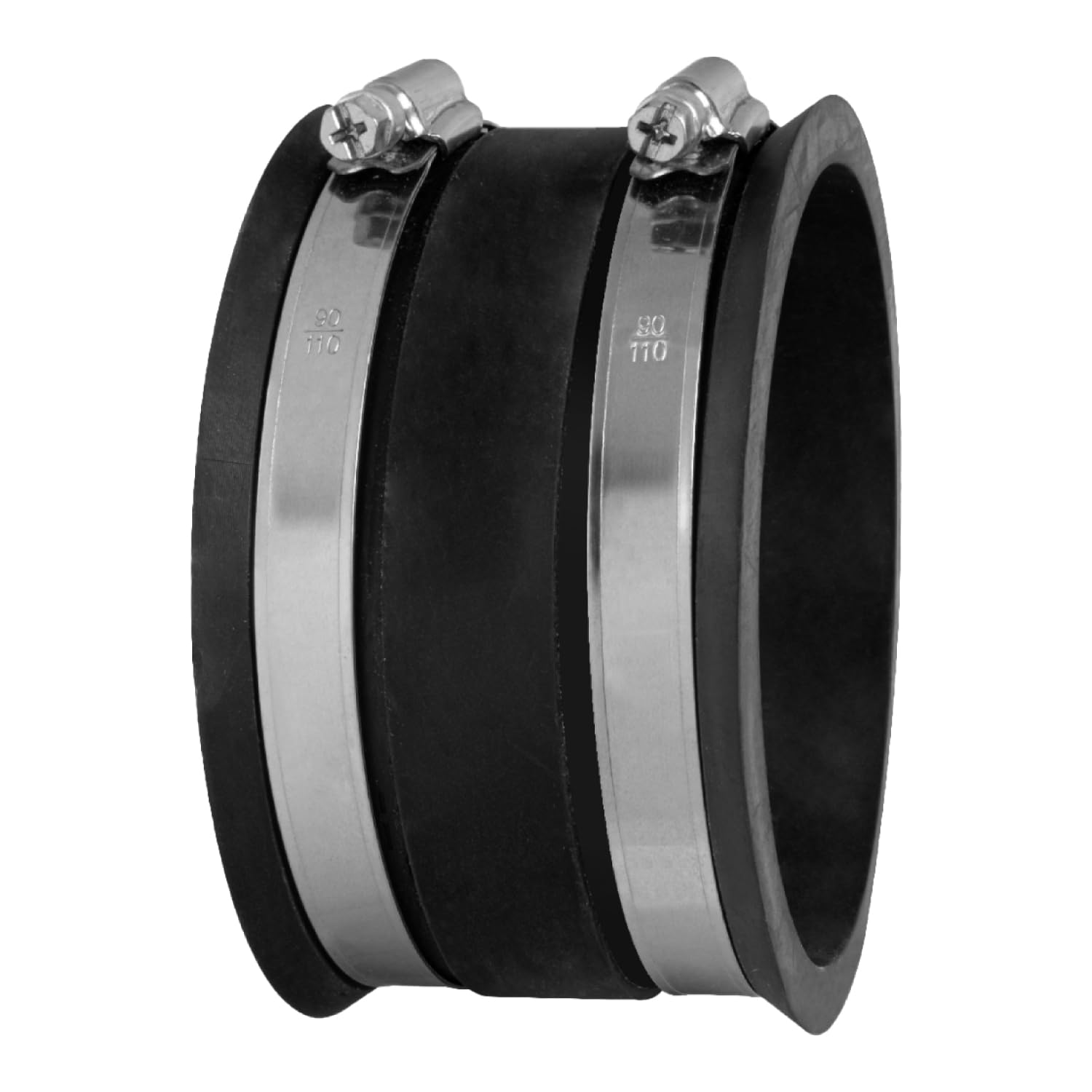 POWERTEC 70149 Dust Control Flex Cuff with Steel Clamps, 4-Inch, Silver