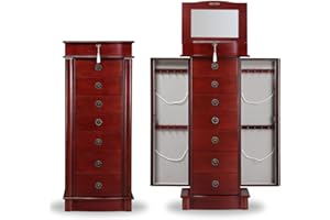 Alveare Home North Jewelry Armoire, CHERRY