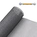 Charcoal Fiberglass Window Screen 48X99inch Adjustable Inflaming Retarding DIY Mosquito Screen Mesh with Spline Rolling Tool Anti Fly Bug Insect for Windows and Doors