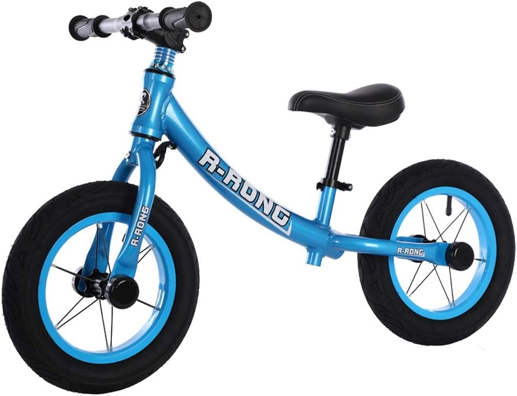 LLF 12" Balance Bike for Kids Children Running Bicycle, Aluminium Alloy Frame No Pedal Walking Bicycle for Ages 2 To 6 Years Old Boys Girls (Color : Blue)