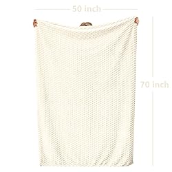 Vessia Flannel Fleece Throw Blanket(50x70 inch), 3D