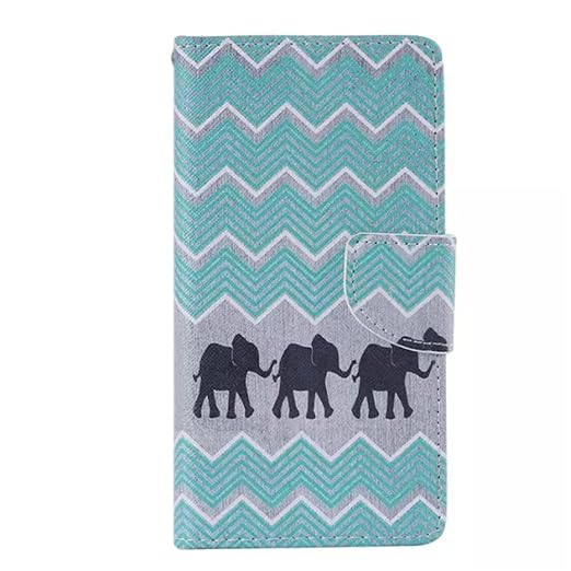 Nancen Compatible with Handyhülle Sony Xperia Z5 (5,2 Zoll) Hülle, Painted Muster Flip Case PU Leder Handytasche Cartoon Schr