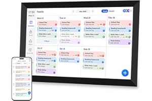 VBESTLIFE 10.1" Digital Calendar Chore Chart, FHD Interactive Touchscreen, Smart WiFi Digital Calendar Wall & Desk Mountable 