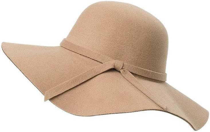 Caltrad Ladies Soft Floppy Hat Retro Wool Bowknot Band Cap
