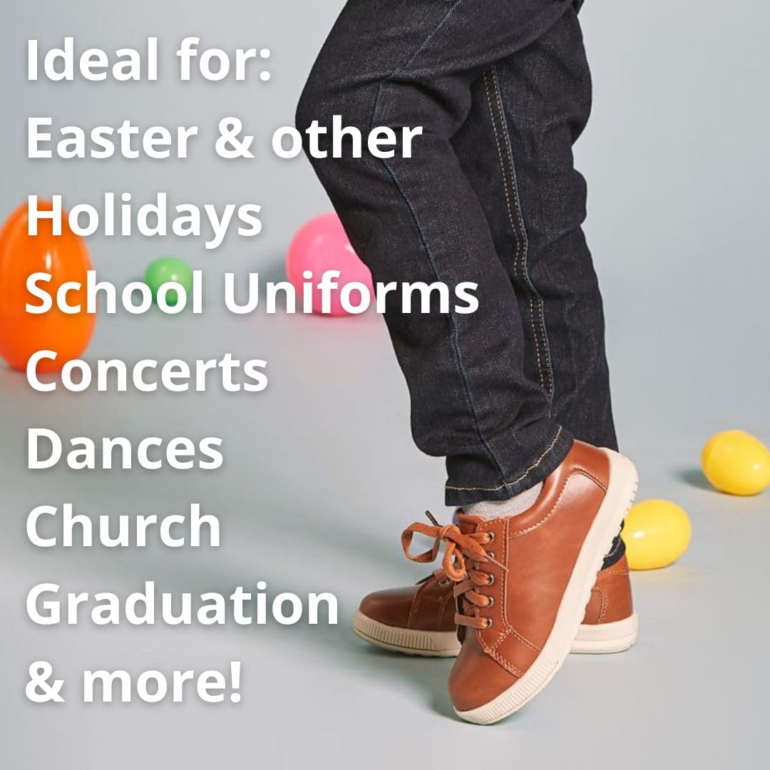 Deer Stags Boys’ Kane Fashion Sneakers Casual and Formal Lace up Dress Shoes