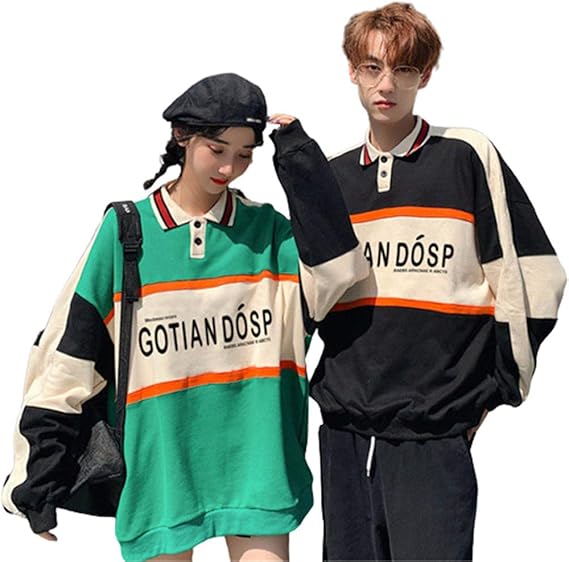 Amazon Co Jp ペアルック カップル パーカー 裏起毛無し カップル お揃い トレーナー メンズ 長袖 トップス レディース ゆったり 大きいサイズ アウター 男女兼用 ユニセックス M L Ll 3l 黒 緑 服 ファッション小物