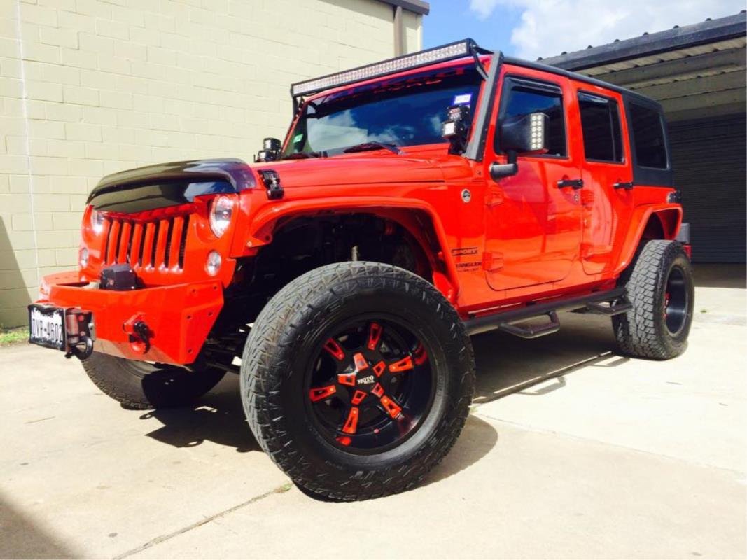 Amazoncom Moto Metal MO969 Satin Black Wheel With Red And Chrome