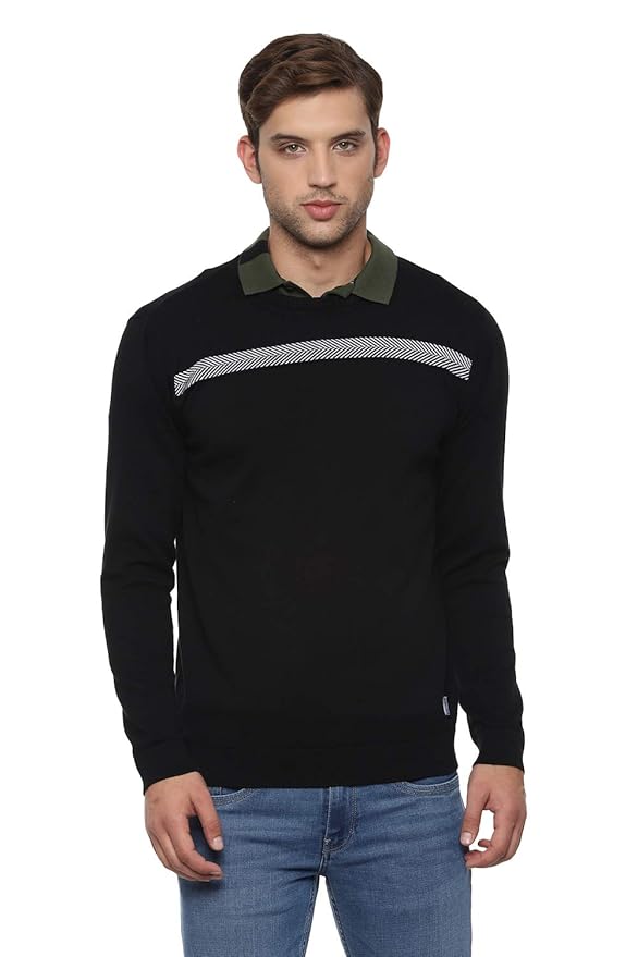 Allen Solly Men's Blouson Cotton Sweater: Amazon.in: Clothing & Accessories