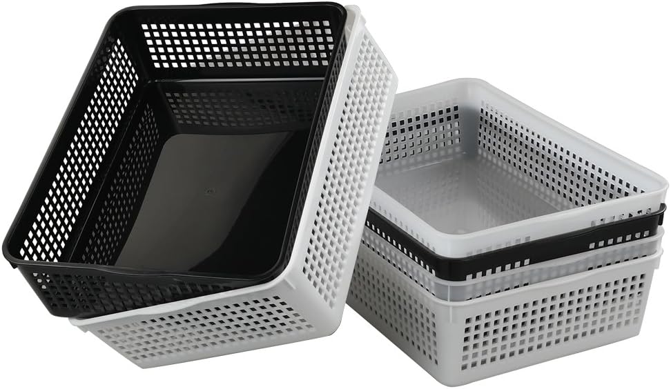 Eagrye Plastic File Storage Organizer Tray Basket, A4 Paper
