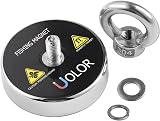 Uolor Fishing Magnet 160 Kg Round Neodymium Magnet N35 60mm Power view 3