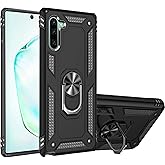 for Samsung Galaxy Note 10 Case, for Samsung Note 10 Dual Layer Protective Heavy Duty Armor Rugged [Military-Grade] Protective，Magnetic Kickstand Car Holder Phone Case Black