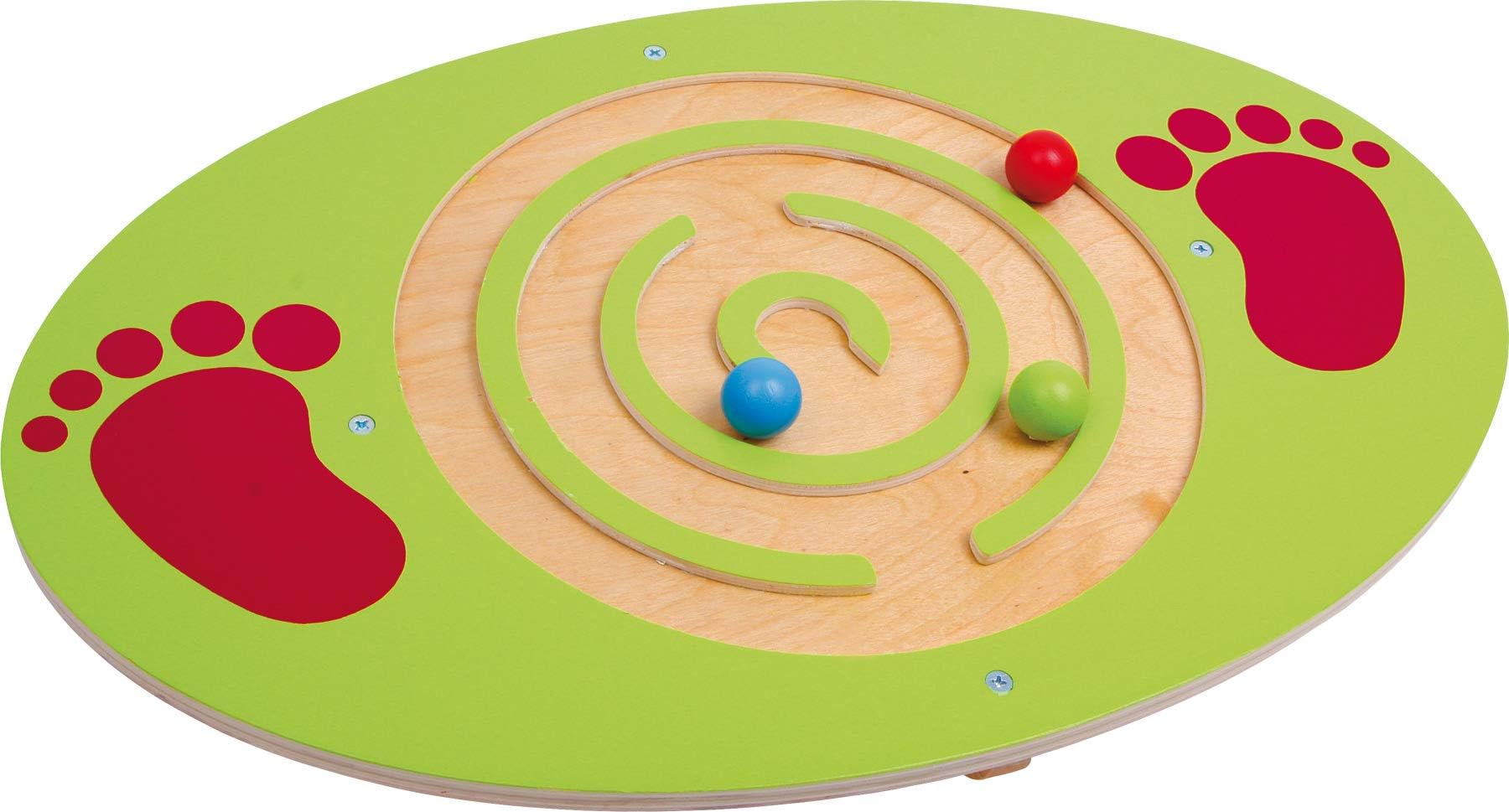small foot 1572 wooden balancing board, skill and patience puzzle and balance training in one, from 3 years on