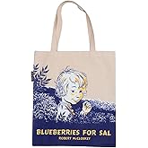 Out of Print Blueberries for Sal (Robert McCloskey) Tote Bag with Inner Pocket - Gift for Book Lovers