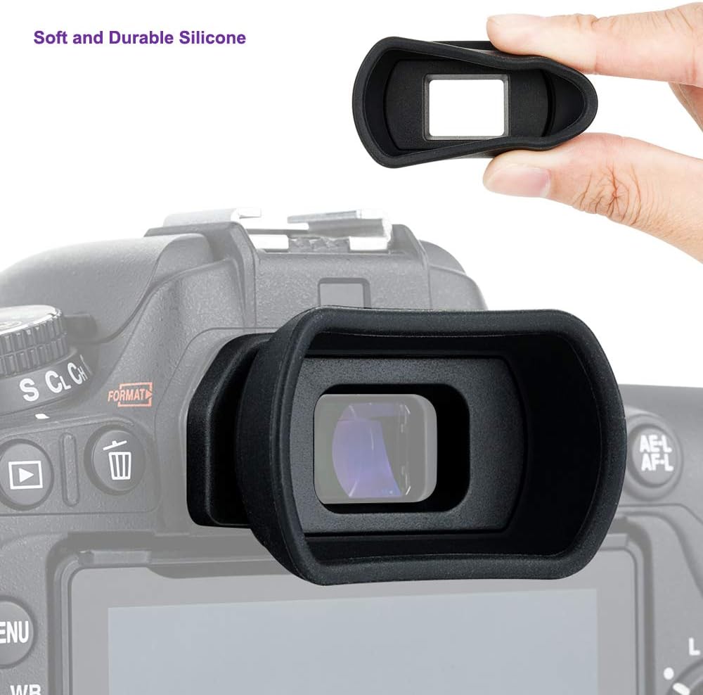 Extended-Type Soft Silicone Eyepiece for Nikon D7000 Series, D3000 Series, D5200 D5100 D5000, D750 - Image 3