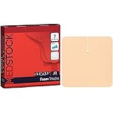 MEDSTOCK Foam Non-Adhesive Tracheostomy Dressing, TRACHY, 3.5"x3.5" (Pack of 10), Wound Care, High Absorption, Stoma Management, Drain Management, CMC Granules