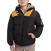 Volcom Boys Winter Coat - Sherpa Lined Winter Jacket Zip Up Hooded Puffer Quilted Kids Outerwear Jacket for Boys (4-20)