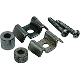 Guyker Rust Color Guitar String Retainer and Tree - Vintage String Guide, 2 Piece - Aged Nickel