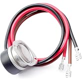 Mhrxusd 5709L 4751C 3-Wire Refrigerator Defrost Thermostat Replacement for Climate Control for Larkin for Chandler for Bohn Fan &amp; Defrost Terminator Parts, 55&deg;F-35&deg;F Range 25V AC 120 240