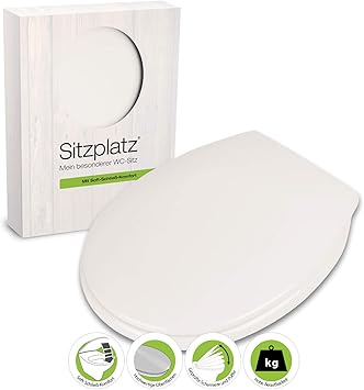 Sitzplatz Wc Sitz Mit Absenkautomatik Smart Duro In Weiss Antibakterieller Duroplast Toilettensitz Wc Deckel Ovale Standard O Form Oval Komfort Klobrille Klodeckel Toilettendeckel 40305 4 Amazon De Baumarkt