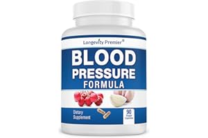 LONGEVITY PREMIER NUTRACEUTICALS INC Longevity Blood Pressure Formula [90 Capsules] - with 12+ Natural Herbs. Dietary Support Supplement