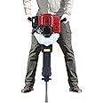 Gas Powered Demolition Jack Hammer, 1900W Heavy Duty Concrete Breaker Demolition Drills with Point Chisel, Flat Chisel, Concrete Breaker Power Hammer for Heavy Concrete