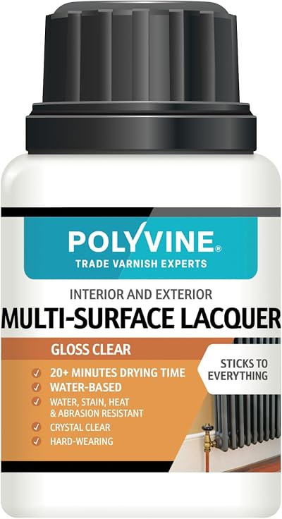Polyvine Multi-Surface Lacquer Gloss Satin Dead Flat 100ml