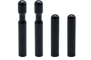 REAXOAL 4pcs Door Lock Knob Post Pull Pin,Front and Back Door Lock Knobs FODZ-5421850-A D9ZZ-6621850-B Compatible with Ford Models(Black)