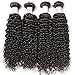 Beauty Forever Hair 8A Malaysian Virgin Curly Hair Weave 1piece Bundle Unprocessed Human Virgin Remy Hair Extensions Bundle Deals Natural Color 95-100g (26 inch)