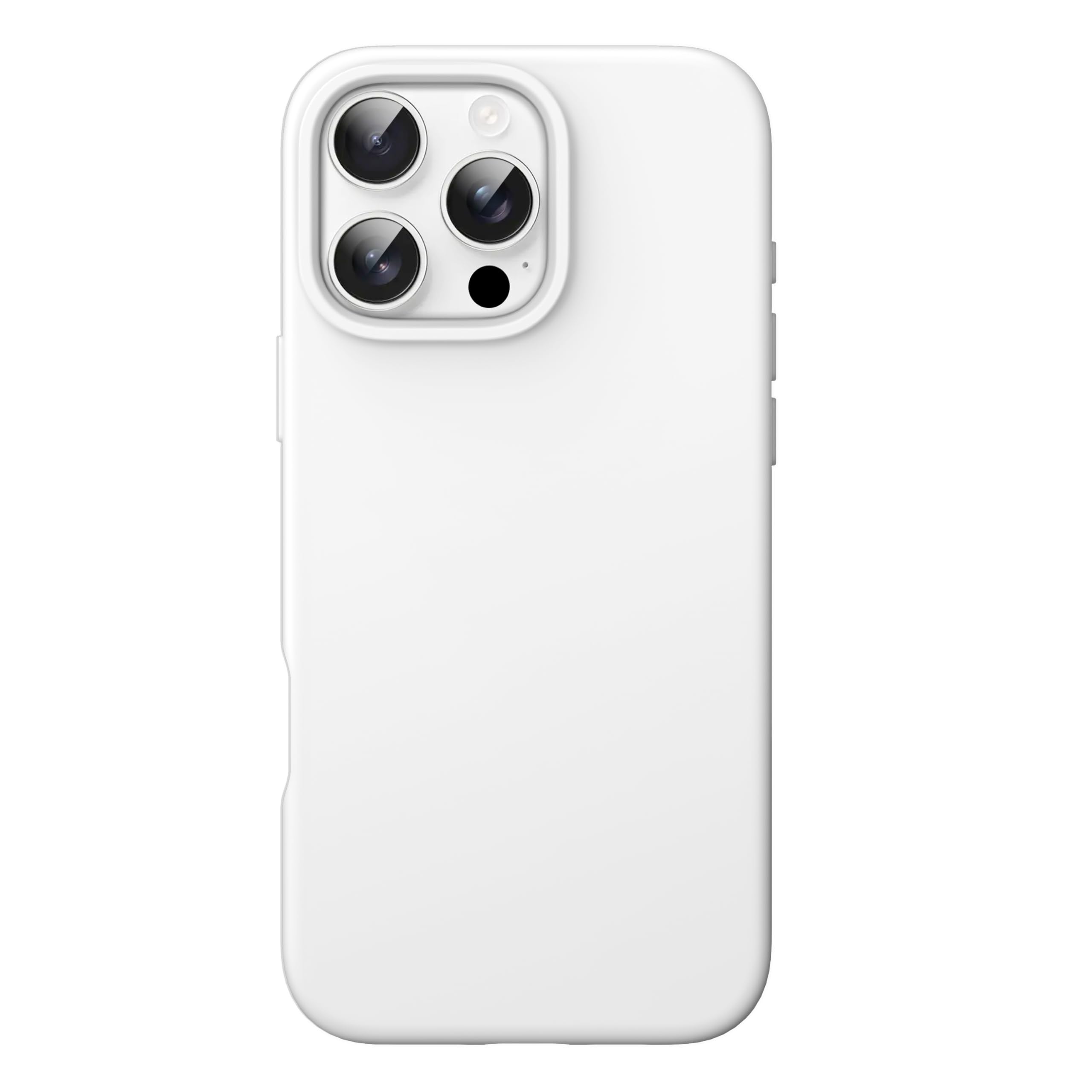 JETech Liquid Silicone Case for iPhone 16 Pro 6.3-Inch, Silky Soft Touch Full-Body Protective Phone Case, Anti-Scratch Shockproof Cover with Microfiber Lining (White)