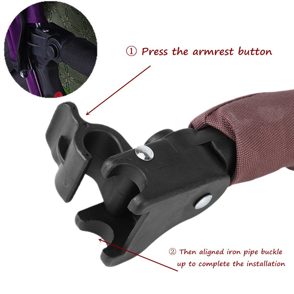 Bumper Bar for Strollers, Universal Detachable Adjustable Height
